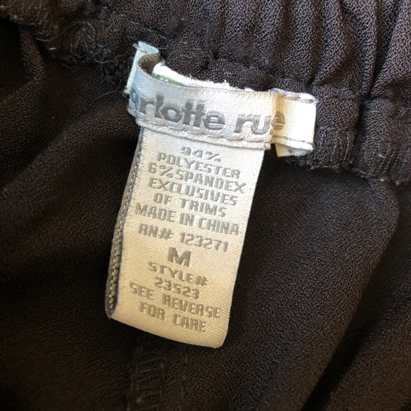 CHARLOTTE RUSSE - black joggers - Size Medium - Picture 3 of 3